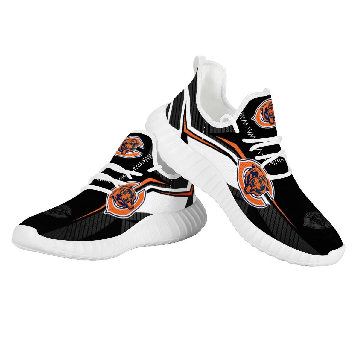 Men's Chicago Bears Mesh Knit Sneakers/Shoes 003